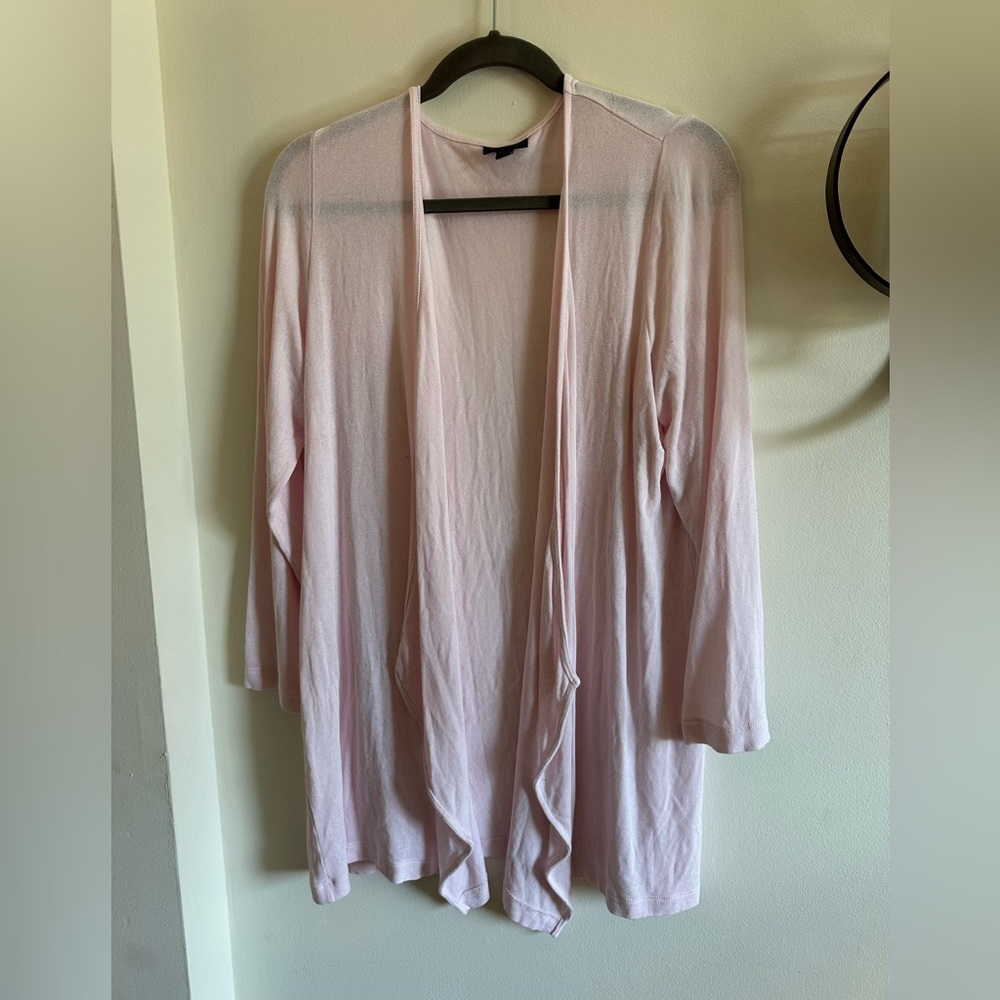 J. Jill Wearever Collection Open Front Cardigan Sweater